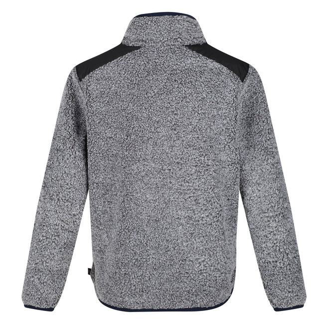 Rhino Marl-Black - Pack Shot - Regatta Childrens-Kids Mykelti Full Zip Fleece Jacket