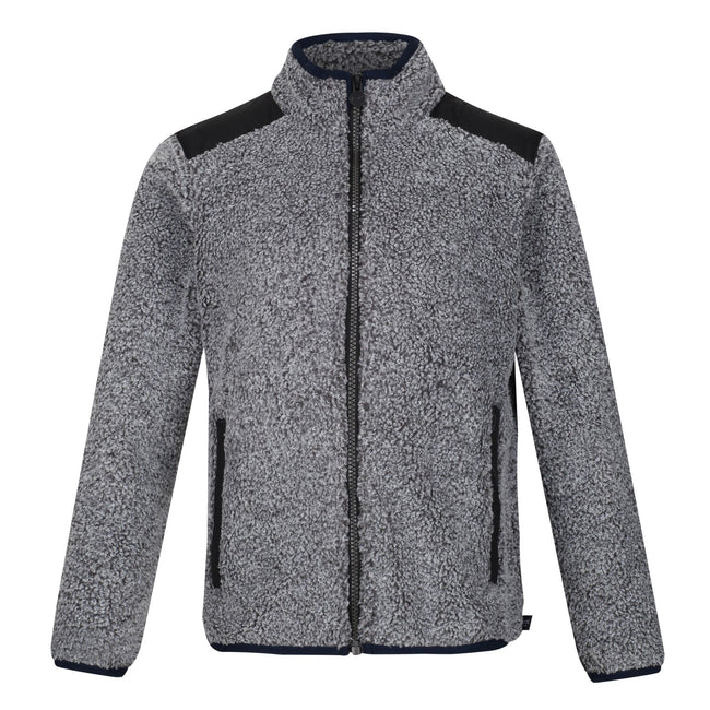 Rhino Marl-Black - Front - Regatta Childrens-Kids Mykelti Full Zip Fleece Jacket