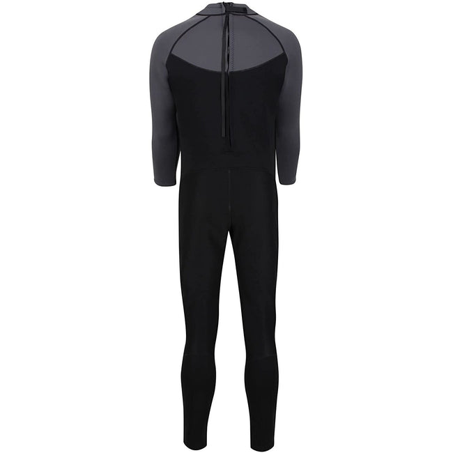 Black-Dark Grey - Back - Regatta Mens Grippy Wetsuit