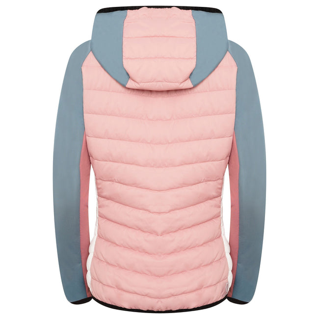 Powder Pink-Mesa Rose - Back - Dare 2B Womens-Ladies Surmount II Wool Hybrid Jacket