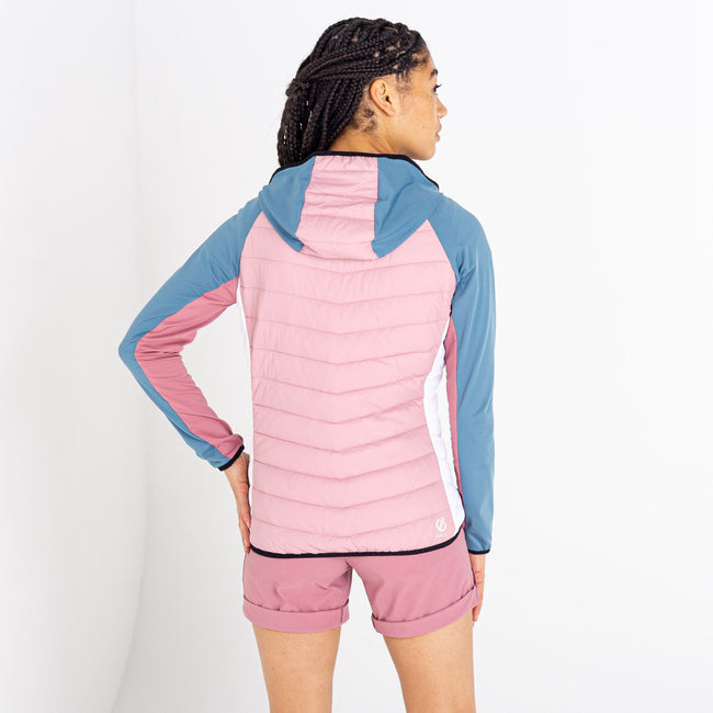 Powder Pink-Mesa Rose - Pack Shot - Dare 2B Womens-Ladies Surmount II Wool Hybrid Jacket