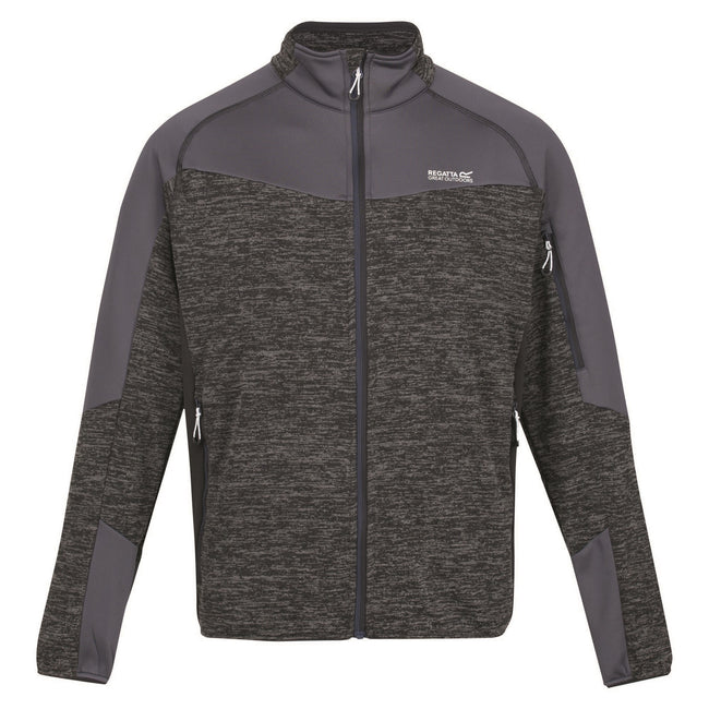 Black-India Grey - Front - Regatta Mens Coladane III Zip Fleece Jacket