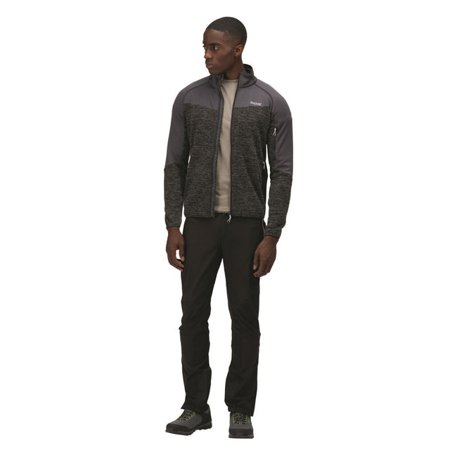 Black-India Grey - Lifestyle - Regatta Mens Coladane III Zip Fleece Jacket