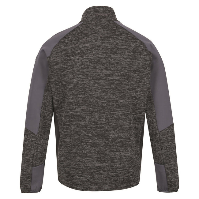 Black-India Grey - Pack Shot - Regatta Mens Coladane III Zip Fleece Jacket