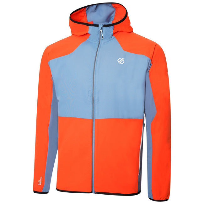 Burnt Salmon-Orion Grey - Close up - Dare 2B Mens Aptile II Softshell Jacket