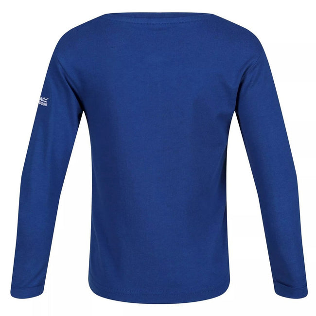 Space Blue - Back - Regatta Childrens-Kids Never Stop Adventuring Peppa Pig Long-Sleeved T-Shirt