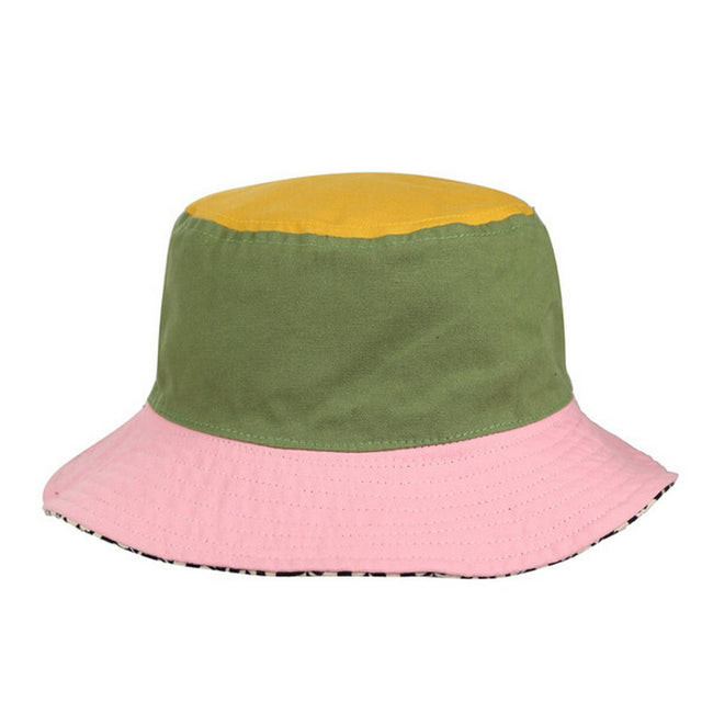 Black-Pink-Green - Front - Regatta Womens-Ladies Orla Kiely Stem Print Reversible Bucket Hat