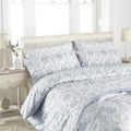Blue - Front - Riva Home Etoille Floral Pattern Duvet Cover Set (200 Thread Count)