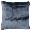 Smokey Blue - Front - Riva Home Russ Faux Fur Square Cushion Cover