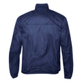Navy- White - Front - 2786 Mens Contrast Lightweight Windcheater Shower Proof Jacket