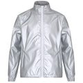 Navy- White - Side - 2786 Mens Contrast Lightweight Windcheater Shower Proof Jacket