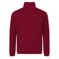 Burgundy- White - Front - 2786 Mens Contrast Lightweight Windcheater Shower Proof Jacket