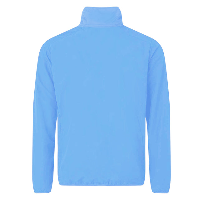 Sky- White - Front - 2786 Mens Contrast Lightweight Windcheater Shower Proof Jacket