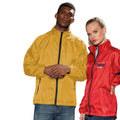 Amber- Black - Side - 2786 Mens Contrast Lightweight Windcheater Shower Proof Jacket