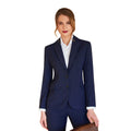 New Mid Blue - Back - Brook Taverner Ladies-Womens Novara Semi Fitted Suit Jacket