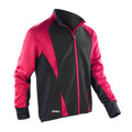 Magenta- Black - Front - Spiro Mens Freedom Softshell Sports-Training Jacket
