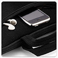 Black - Back - Quadra Neoprene Tablet-Laptop Shuttle Travel Bag