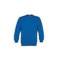 Royal Blue - Front - B&C Childrens-Kids Plain Crew Neck Sweatshirt