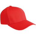 Red - Front - Yupoong Flexfit Unisex Lightweight Quick Drying Baseball Cap