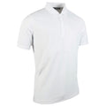 White - Front - Glenmuir Mens Plain Performance Pique Short Sleeve Golf Polo Shirt