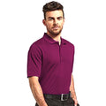 Bordeaux - Back - Glenmuir Mens Plain Performance Pique Short Sleeve Golf Polo Shirt