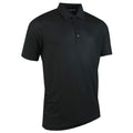Black - Front - Glenmuir Mens Plain Performance Pique Short Sleeve Golf Polo Shirt