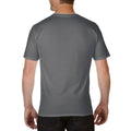 Charcoal - Back - Gildan Adults Unisex Short Sleeve Premium Cotton V-Neck T-Shirt