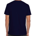 Navy - Back - Gildan Adults Unisex Short Sleeve Premium Cotton V-Neck T-Shirt