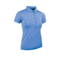 Light Blue - Front - Glenmuir Womens-Ladies Performance Pique Polo Shirt