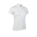 White - Front - Glenmuir Womens-Ladies Performance Pique Polo Shirt