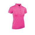 Hot Pink - Front - Glenmuir Womens-Ladies Performance Pique Polo Shirt