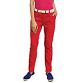 Cherry Red - Back - Asquith & Fox Womens-Ladies Casual Chino Trousers