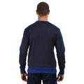 Navy-New Royal Blue - Back - Regatta Mens Contrast Crew Sweater