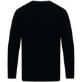 Black - Back - Henbury Mens Crew Neck 100% Lambswool Woolmark® Jumper - Sweatshirt