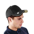 Black-Putty - Back - Beechfield Pro-Style Ball Mark Golf Baseball Cap - Headwear (Pack of 2)
