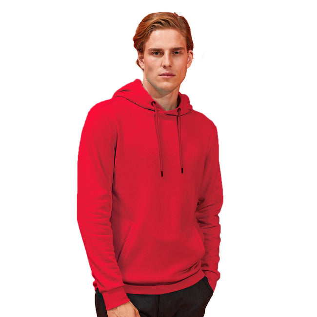 Cherry Red - Back - Asquith & Fox Mens Organic Hoodie