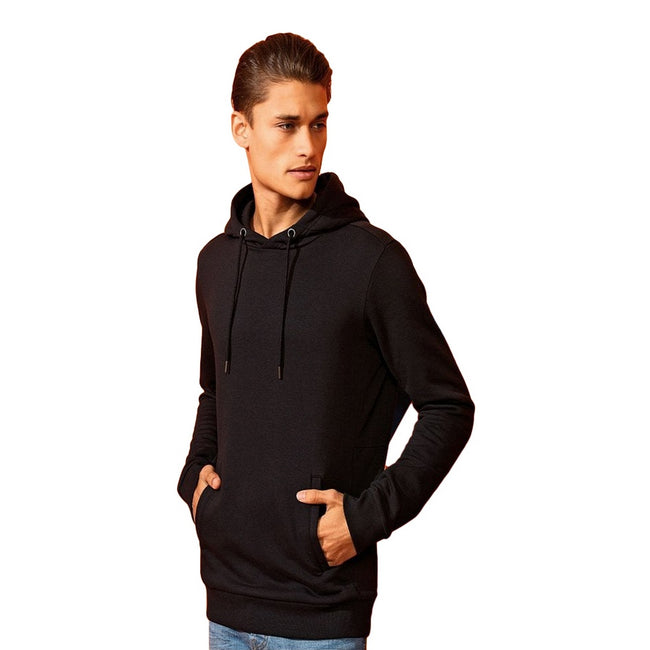 Black - Back - Asquith & Fox Mens Organic Hoodie