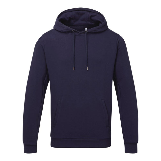 Navy - Front - Asquith & Fox Mens Organic Hoodie