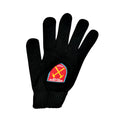 Black - Front - West Ham United FC Mens Official Knitted Football Crest Design Gloves