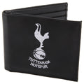 Black - Front - Tottenham Hotspur FC Mens Official Leather Wallet With Embroidered Football Crest