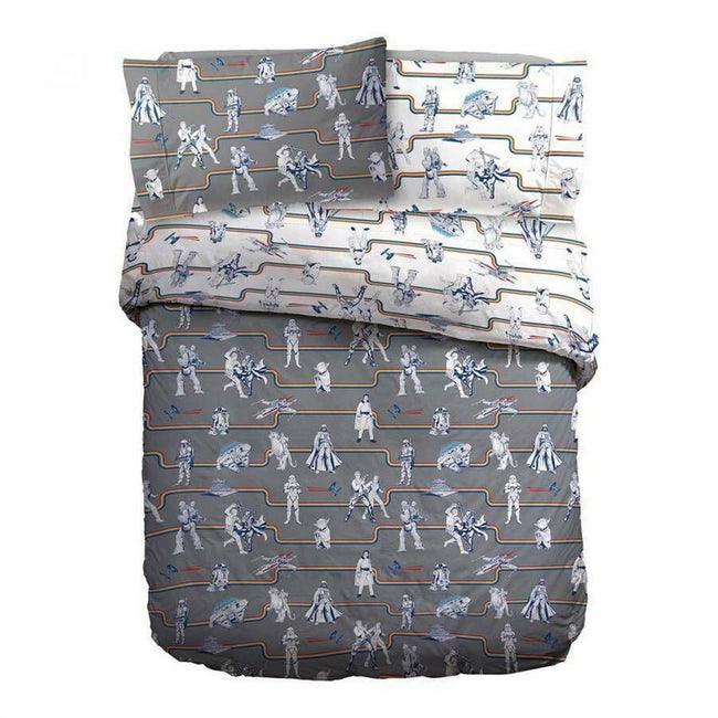 Multicoloured - Front - Star Wars Reversible Vintage Duvet Cover Set