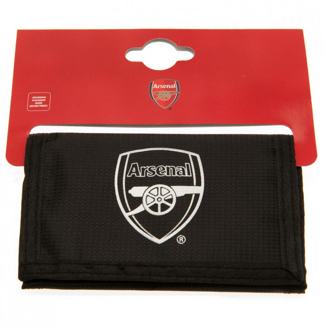 Black - Lifestyle - Arsenal FC Touch Fastening Nylon Wallet