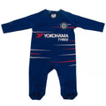 Blue - Front - Chelsea FC Baby TS Sleepsuit