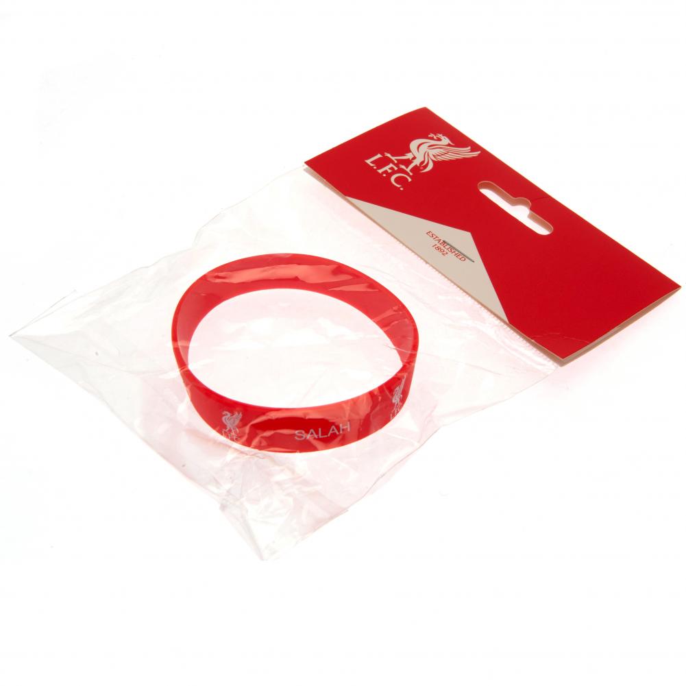 Red - Side - Liverpool FC Salah Silicone Wristband