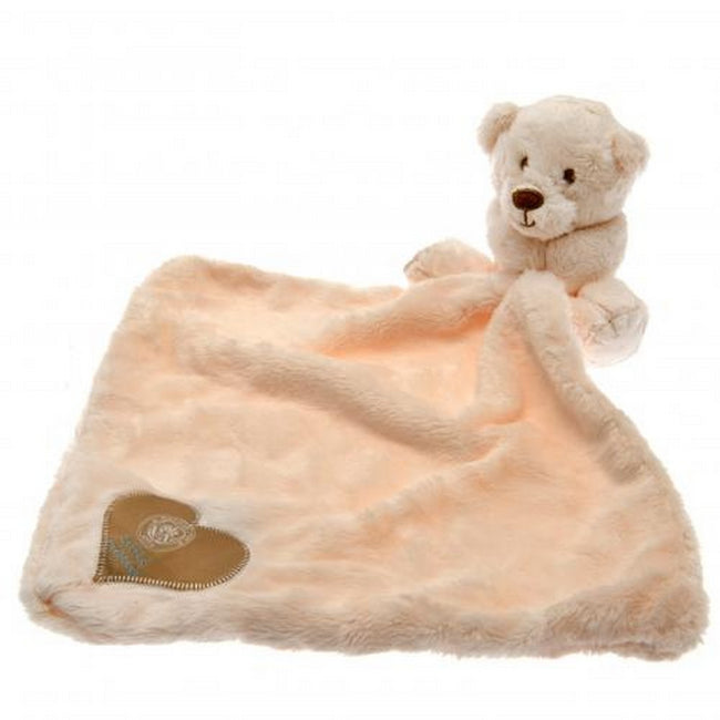 Brown - Back - Manchester City FC Official Baby Comforter Hugs Blanket