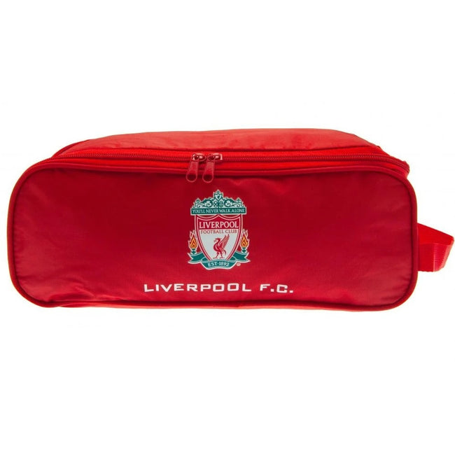 Red - Front - Liverpool FC Crest Football Boot Bag