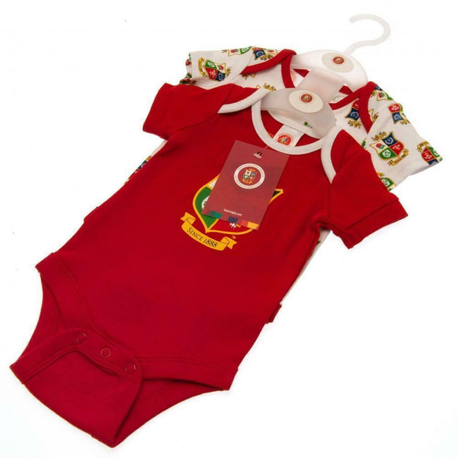 Red-White - Lifestyle - British & Irish Lions Baby Bodysuit (Pack of 2)