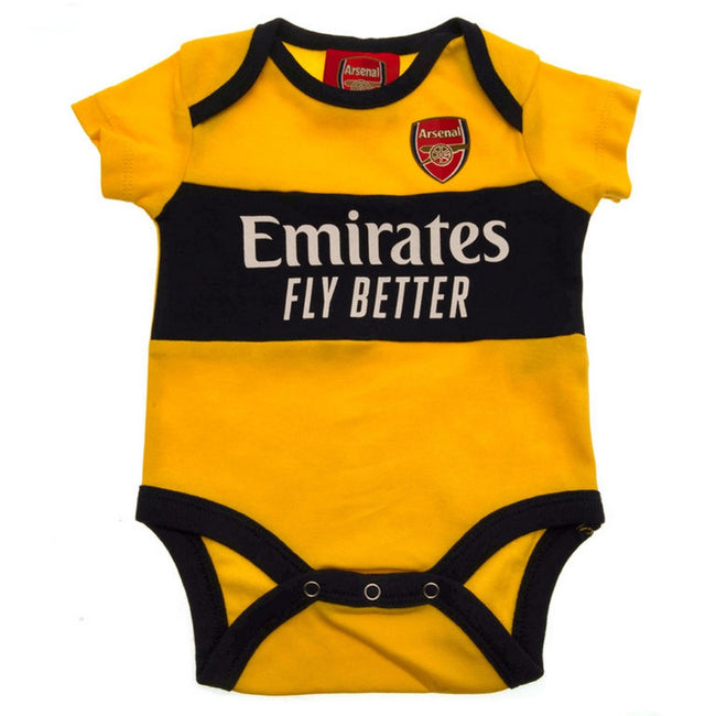 Red-Yellow - Back - Arsenal FC Baby Bodysuit (Pack of 2)