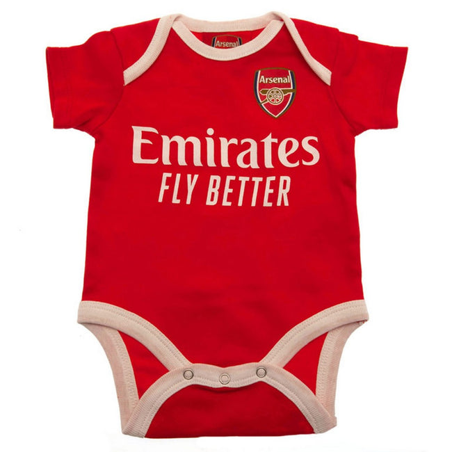 Red-Yellow - Side - Arsenal FC Baby Bodysuit (Pack of 2)