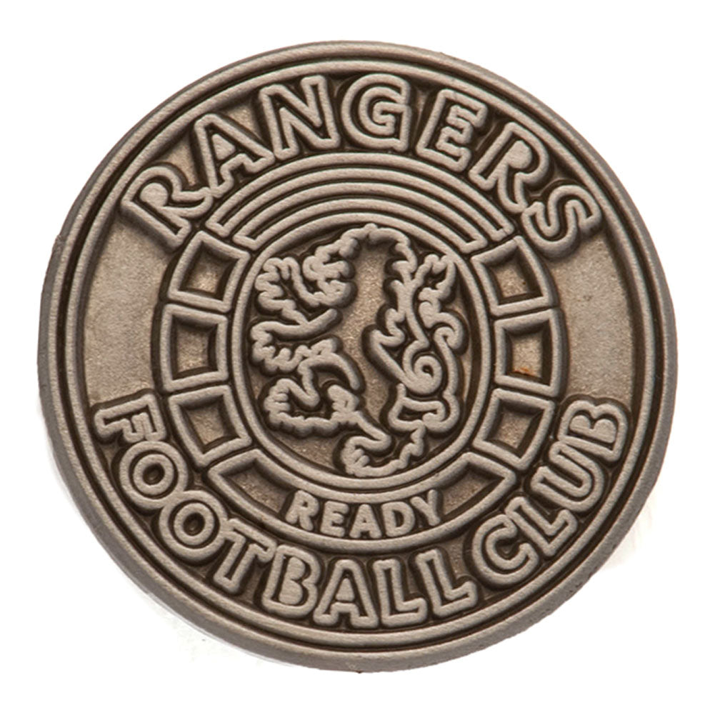 Antique Silver - Front - Rangers FC Crest Badge